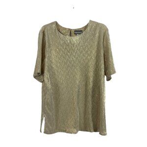 Notation's Women's Goldish Rippled Top